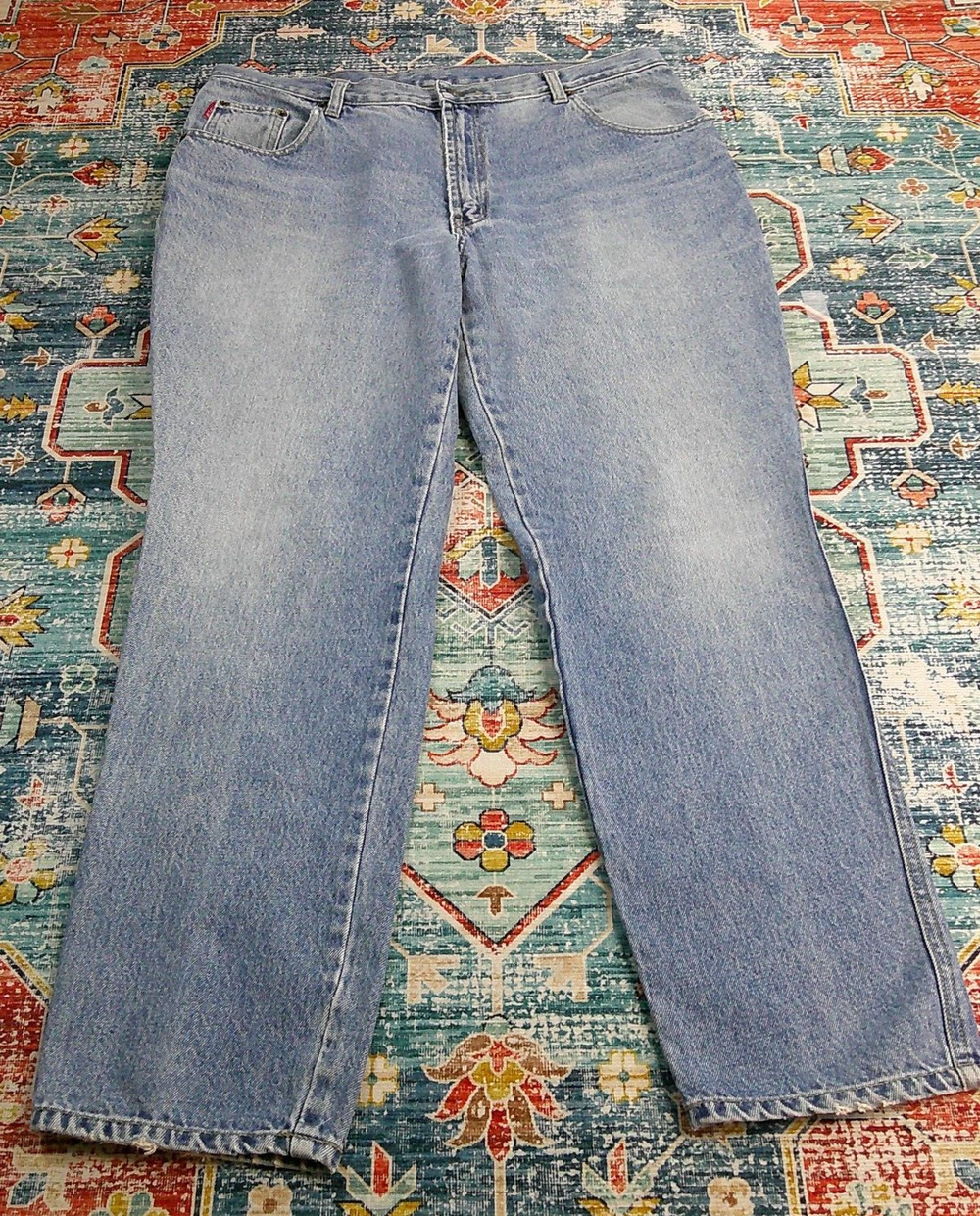 Vintage 90's Bugle Boy Jeans Mens 34X 30 (Tag36X32) Medium Wash Straight Leg